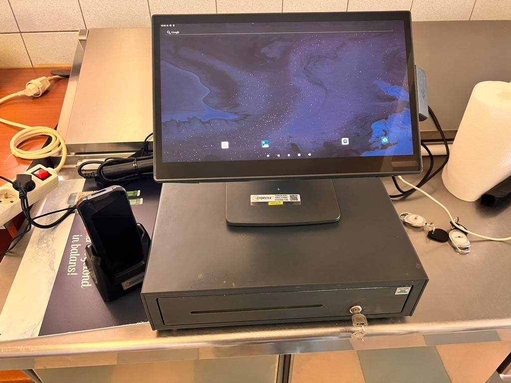Complete Professionele Kassa PartnerTech + Vectron +Handheld, Ophalen, Zo goed als nieuw