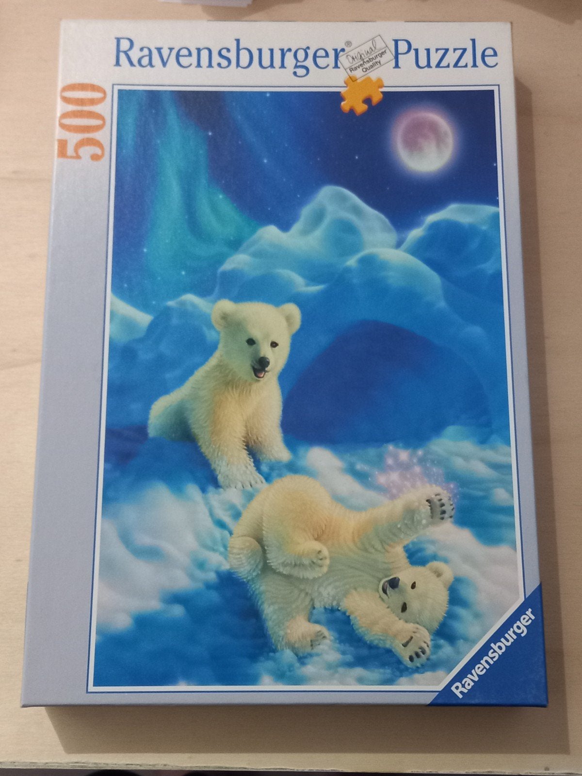 Ravensburger 500 stuks - Spelende ijsberen, Ophalen of Verzenden, 500 t/m 1500 stukjes, Gebruikt, Legpuzzel