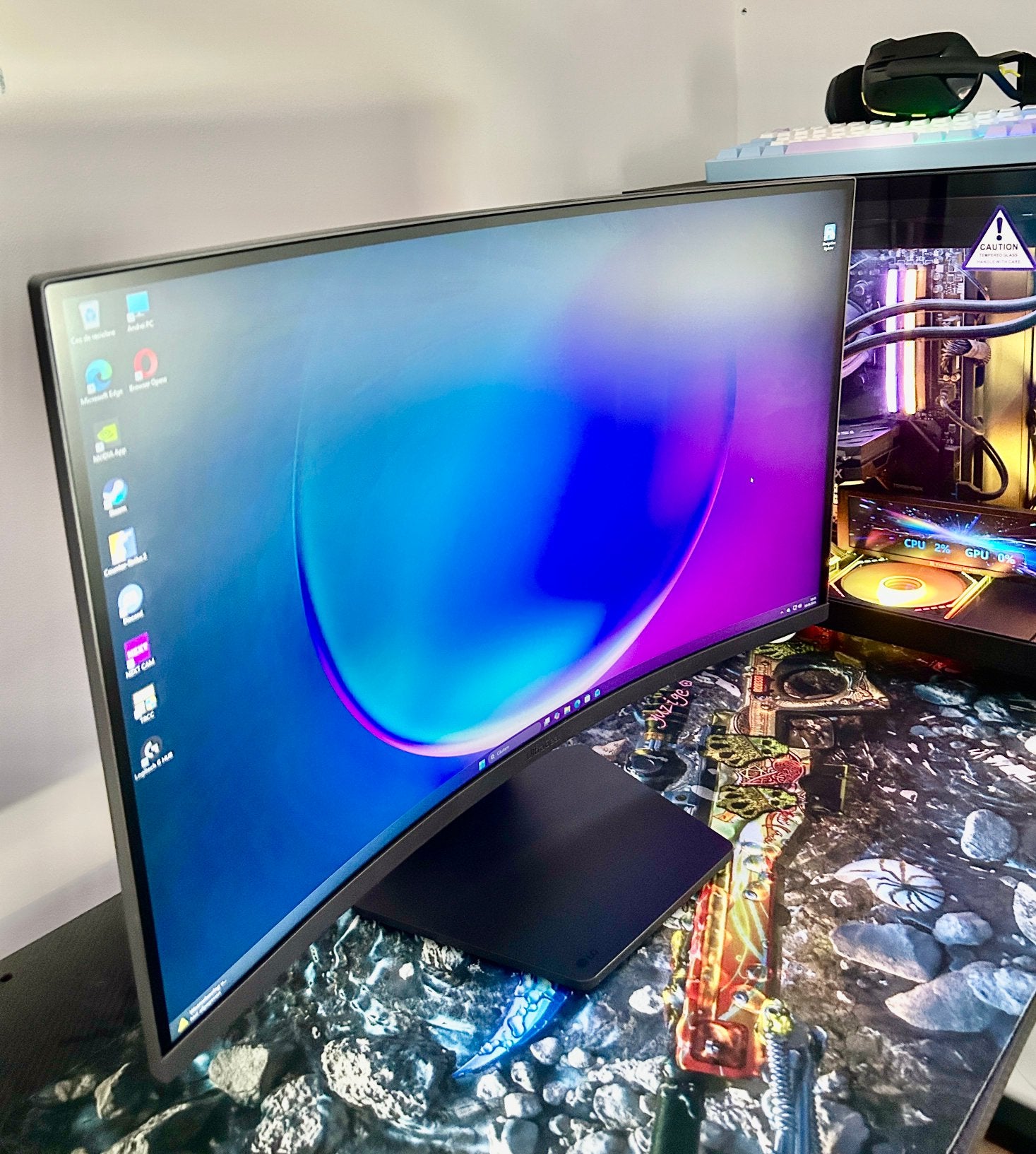LG UltraGear 27GS60QC / Gaming Monitor, Ophalen, Zo goed als nieuw, Gaming