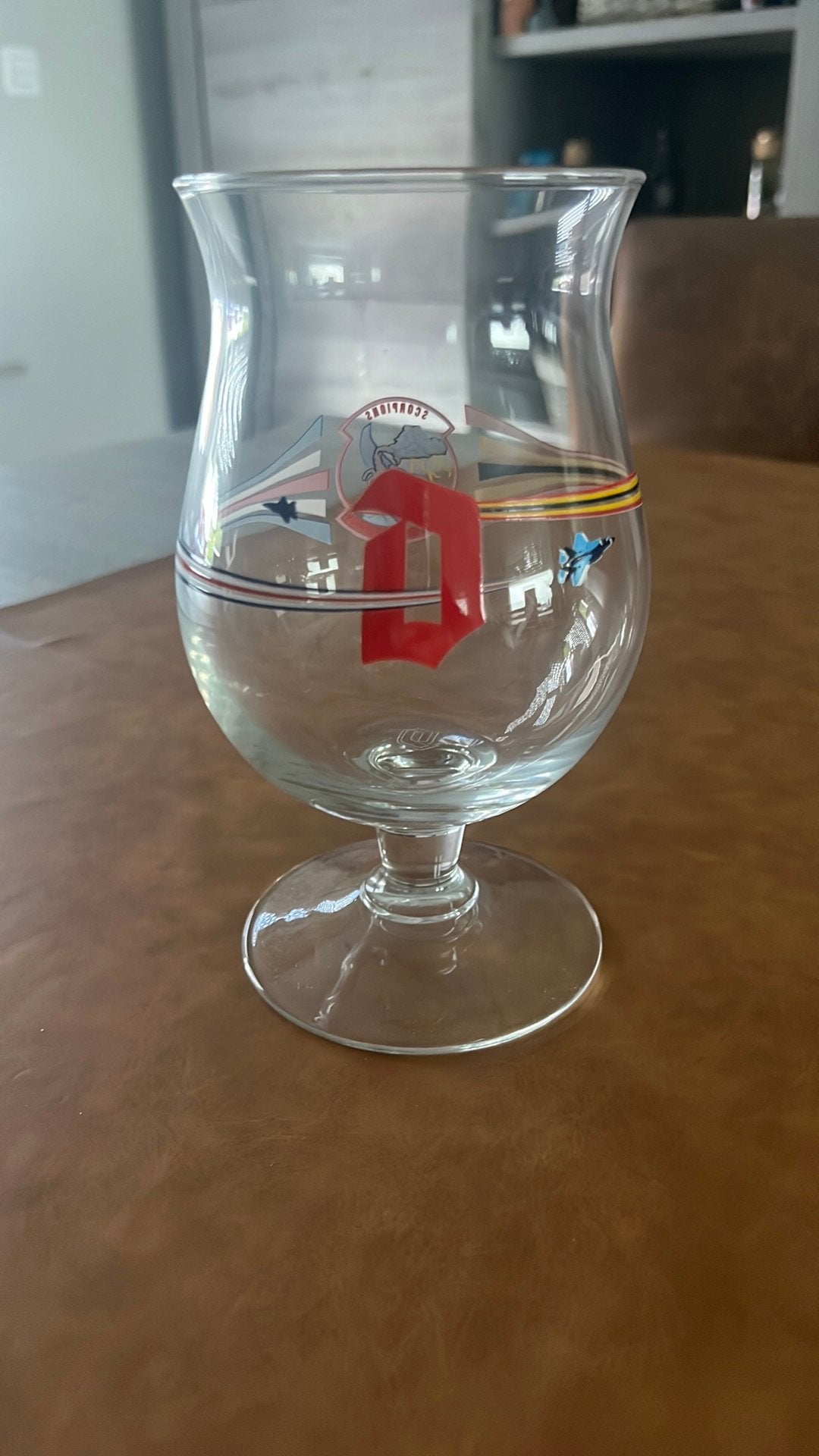 Duvel glas Air Force, Ophalen of Verzenden, Zo goed als nieuw
