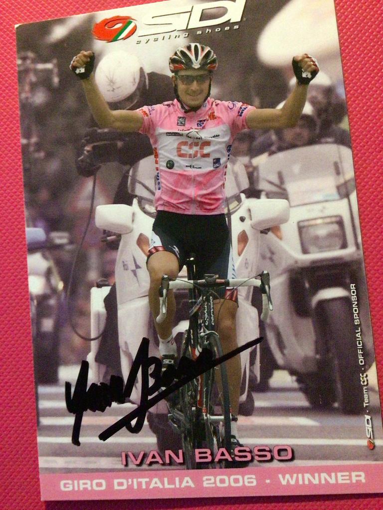 wielerkaart 2006 giro team csc   ivan basso  signe, Envoi, Comme neuf