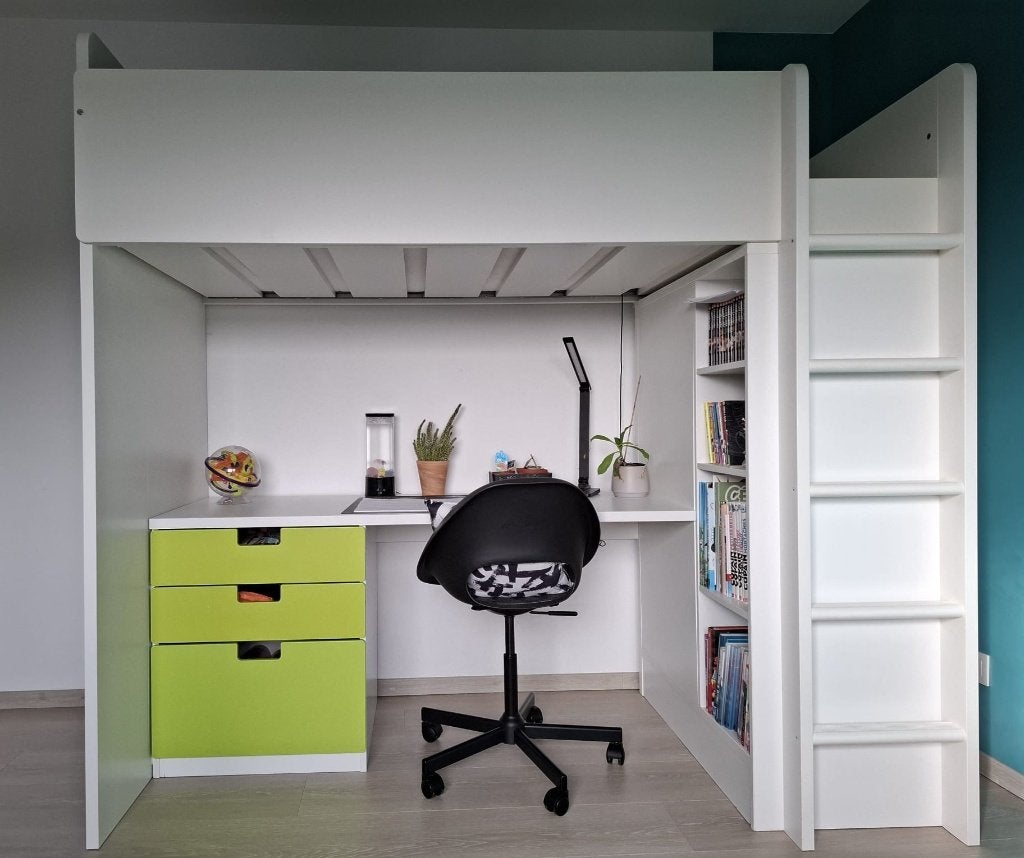 Lit Mezzanine Ikea Stuva complet + bureau, Enfants & Bébés, Enlèvement, Utilisé, Lit mezzanine