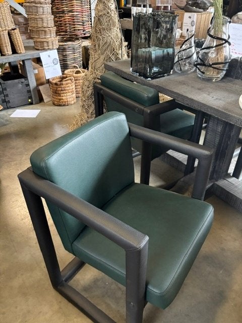 Lederen Art Deco stoelen eetkamer, Ophalen, Overige kleuren, Nieuw, Leer