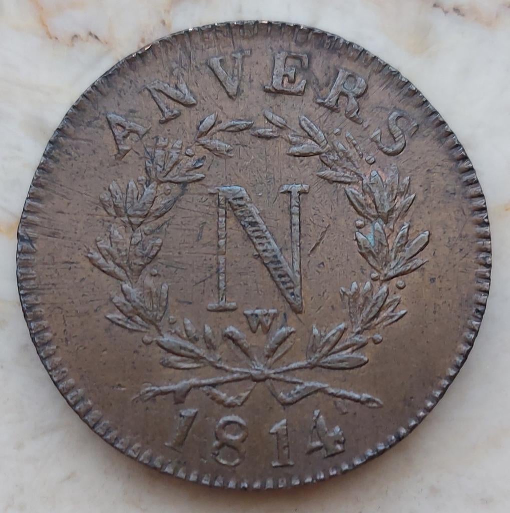 10 Cent 1814 (W) Napoleon / Kwaliteit !!, Postzegels en Munten, Munten | België, Ophalen of Verzenden, Brons, Losse munt