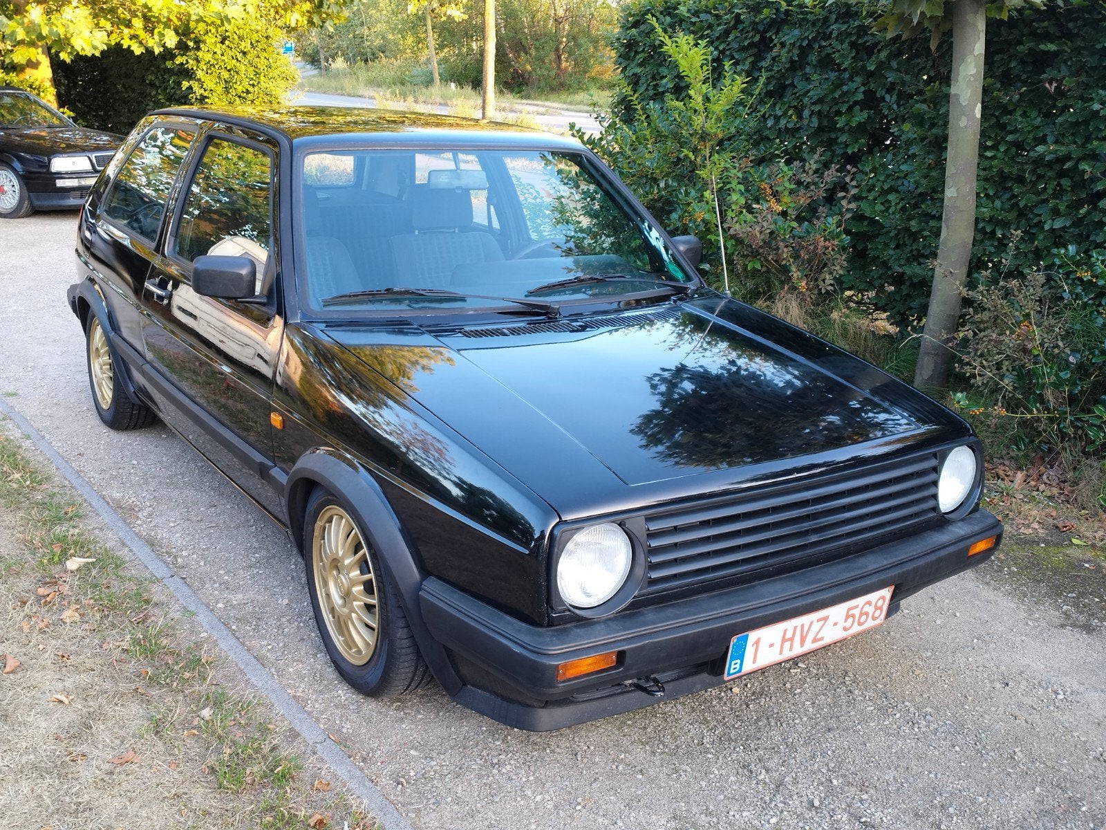 vw golf mk2 1.3 benzine oldtimer klaar om in te schrijven, Voorwielaandrijving, Zwart, Handgeschakeld, Blauw