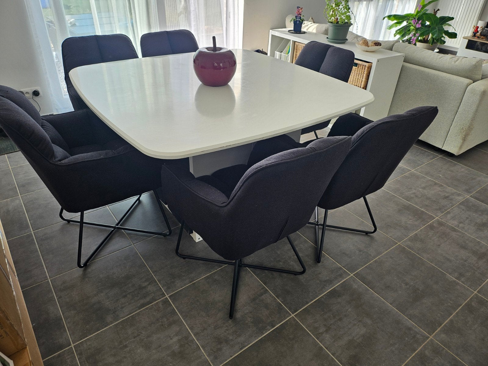 table et chaises, 150 à 200 cm, Cinq personnes ou plus, Carré, 100 à 150 cm