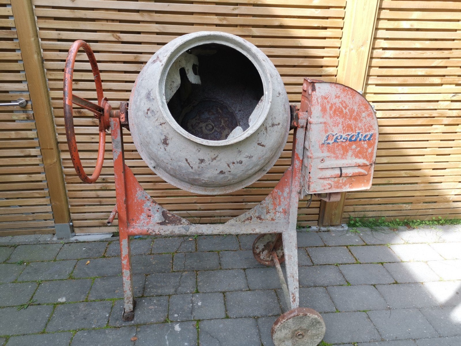 betonmolen, Enlèvement, Utilisé