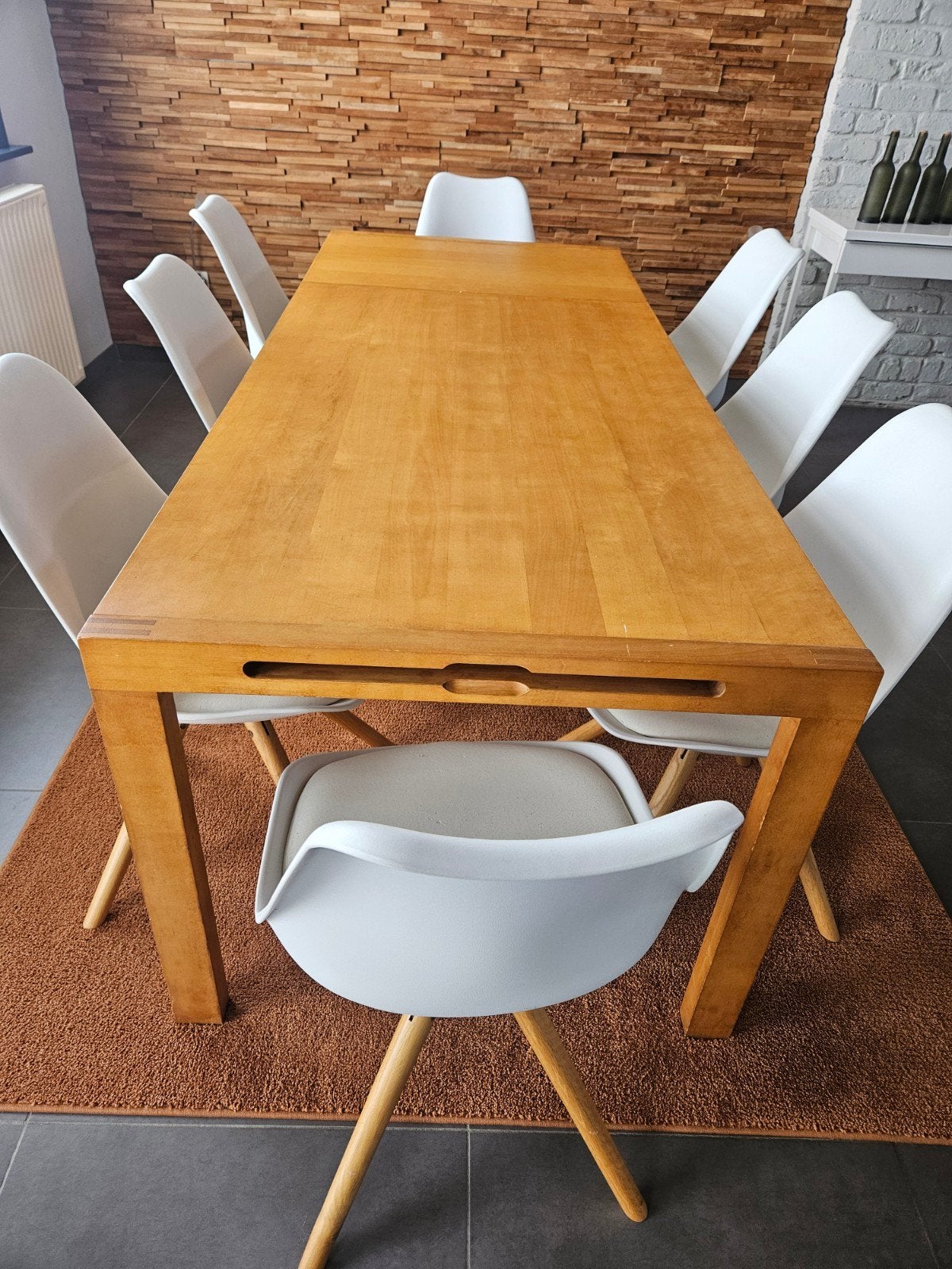 Tafel en 8 stoelen, Ophalen, Gebruikt