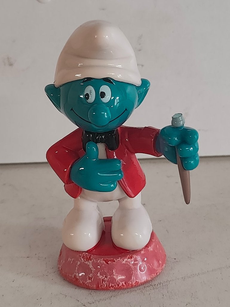 Vintage figuurtje van de smurfen - Peyo, Verzamelen, Smurfen, Ophalen of Verzenden, Gebruikt
