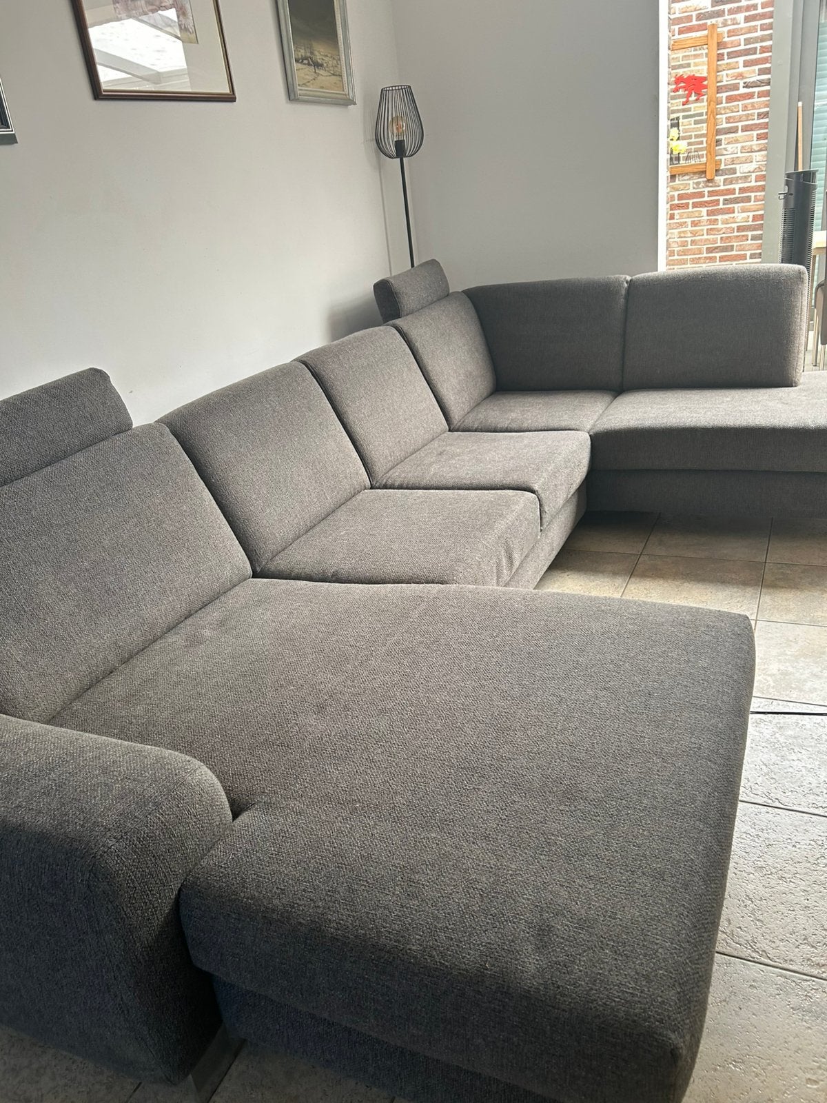 Hoeksalon, Enlèvement, Comme neuf, Tissus, Modern hoeksalon