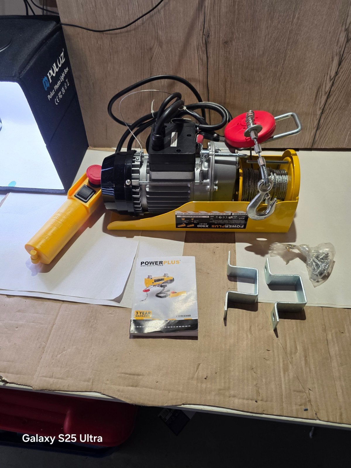 PowerPlus POWX900 Elektrische Kabeltakel 900W – 200 kg, Ophalen of Verzenden
