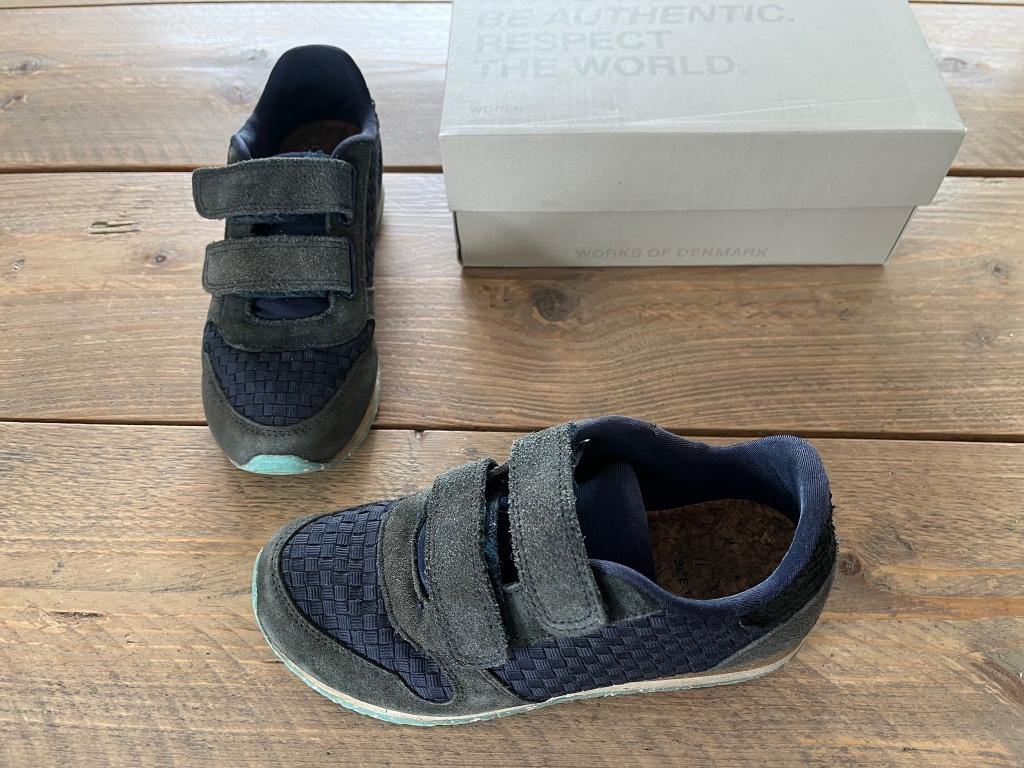 WODEN, blauwe (velcro) sportschoen maat 35, Gebruikt, Meisje, Sportschoenen, Ophalen of Verzenden