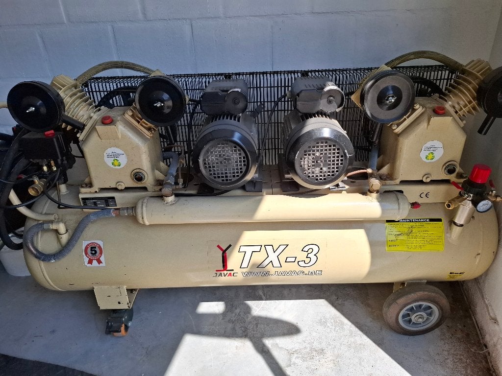 JAVAC TX-3 BIS Zuigercompressor 150L - 800 L/min - 10 bar, Enlèvement