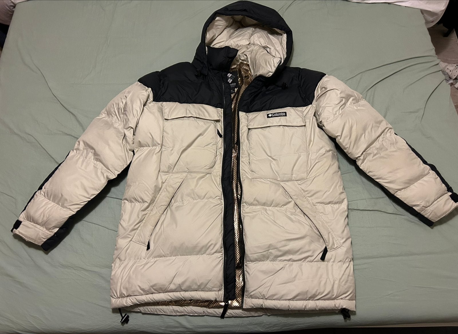 Columbia oversized winterjas met capuchon – maat S, Ophalen of Verzenden, Zo goed als nieuw, Maat 46 (S) of kleiner, Overige kleuren