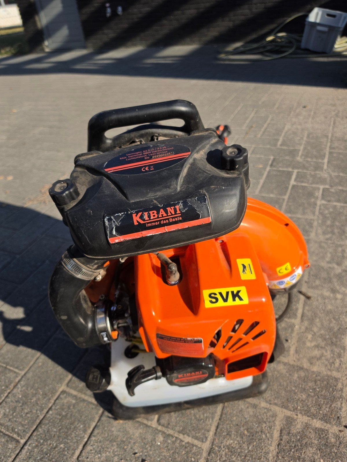 weg wegens niet gebruik, Tuin en Terras, Bladblazers, Ophalen, Benzine, Kabani, Ruggedragen
