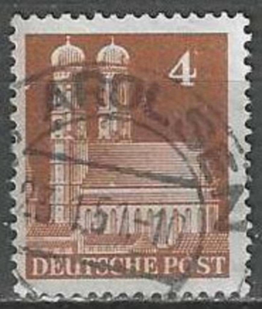 Allemagne Bizone 1948 - Yvert 42A - Monuments (ST), Timbres & Monnaies, Timbres | Europe | Allemagne, Envoi, Affranchi