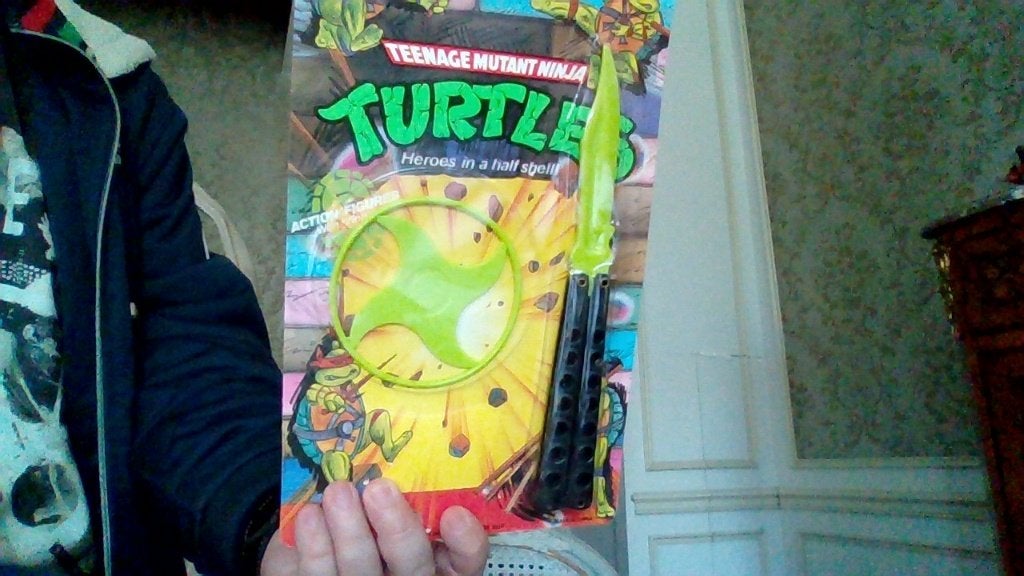Canif; shuriken , et slime tortue ninja (vintage), Ophalen