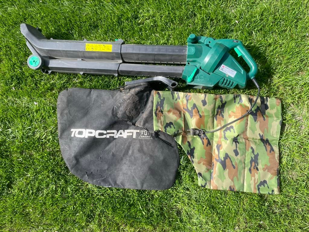 Bladblazer - zuiger. Topcraft, Tuin en Terras, Ophalen, Gebruikt, Elektrisch, Met opvangzak