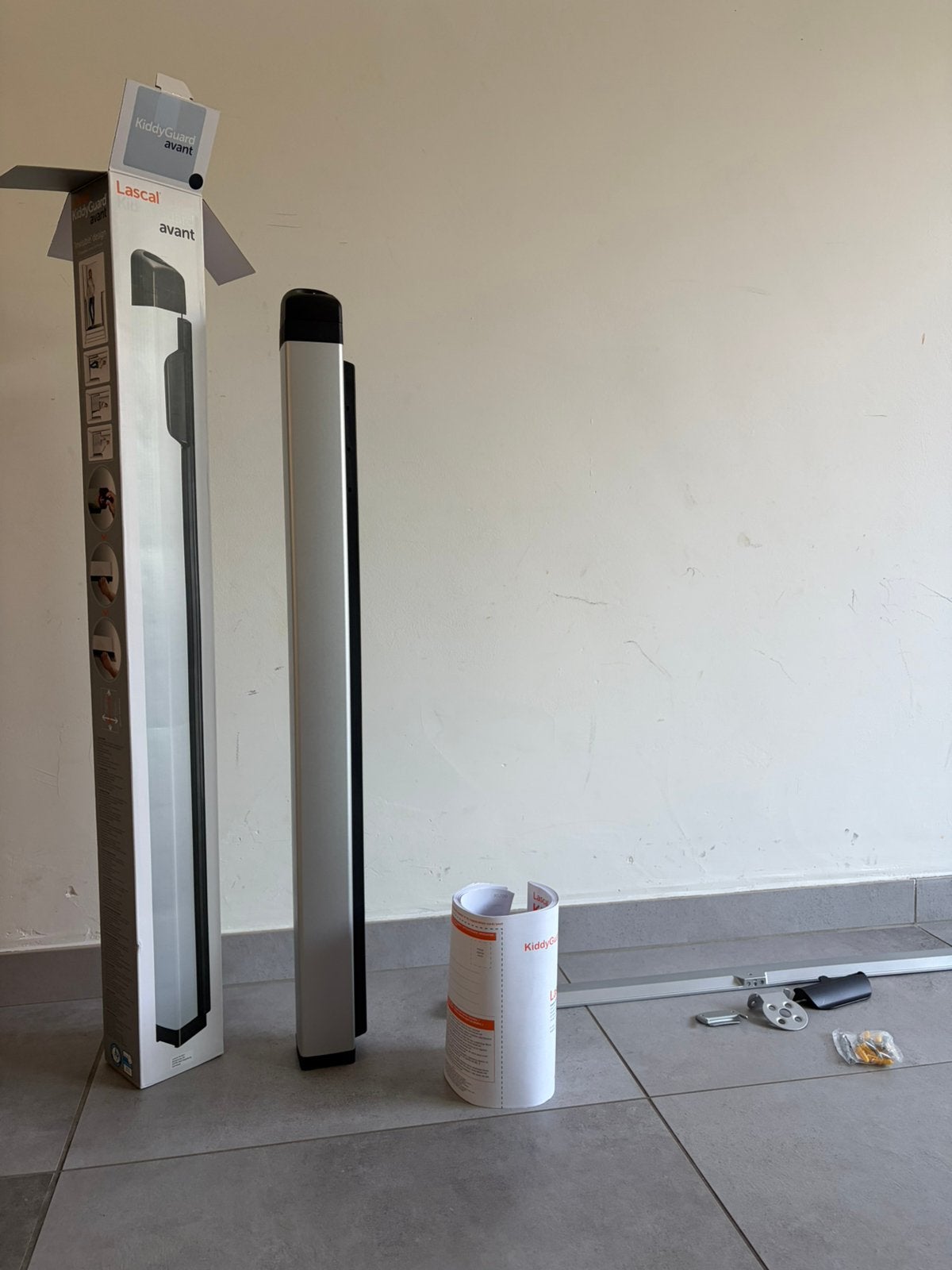 Lascal Kiddy Guard Avant oprolbaar traphekje, Kinderen en Baby's, Traphekjes, Ophalen, Nieuw, 115 cm of meer, Oprolhekje