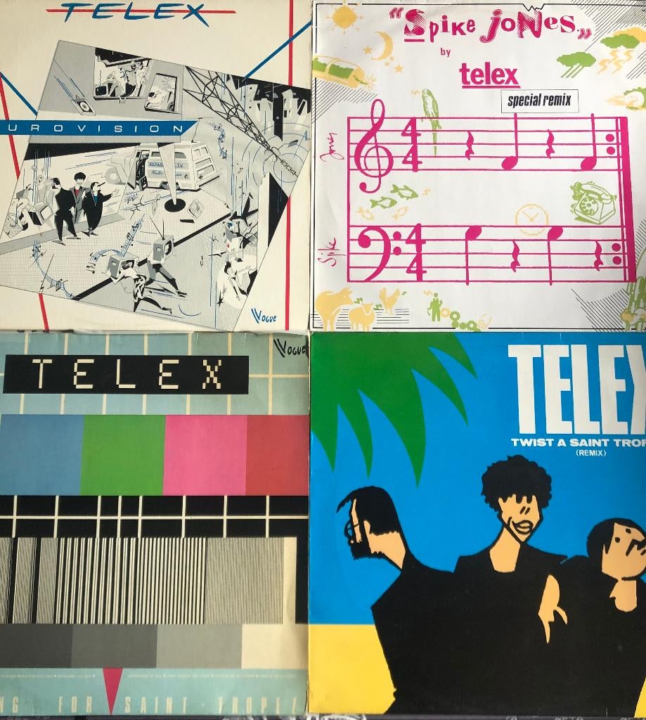 TELEX 4 X VINYL, 12 pouces, Enlèvement ou Envoi, 1980 - 1989, Avec pochette intérieure