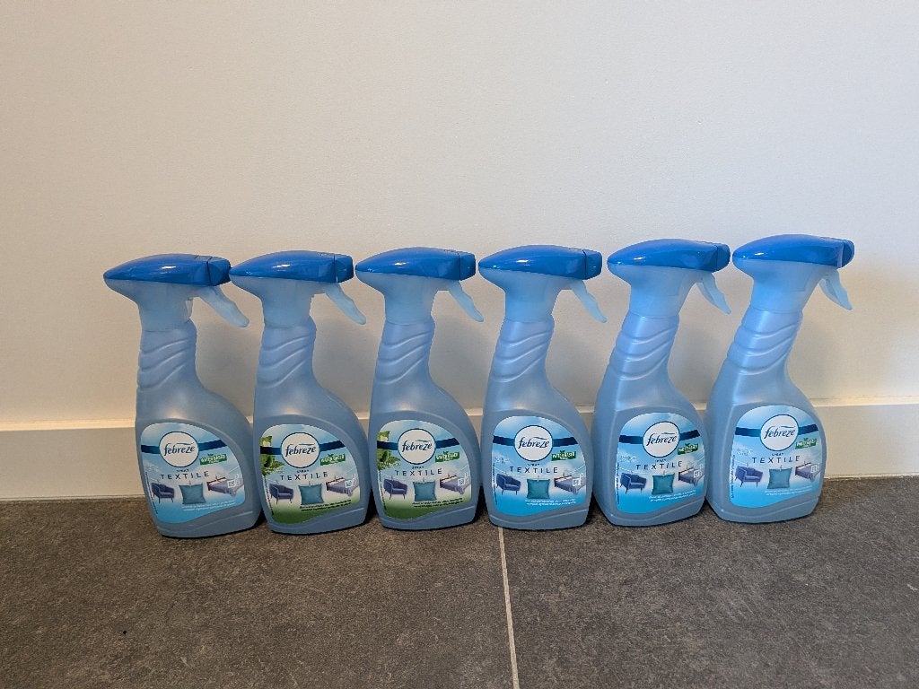 6 x désodorisant textile Febreze 500 ml neuf, Maison & Meubles, Produits de nettoyage, Enlèvement ou Envoi, Autres types
