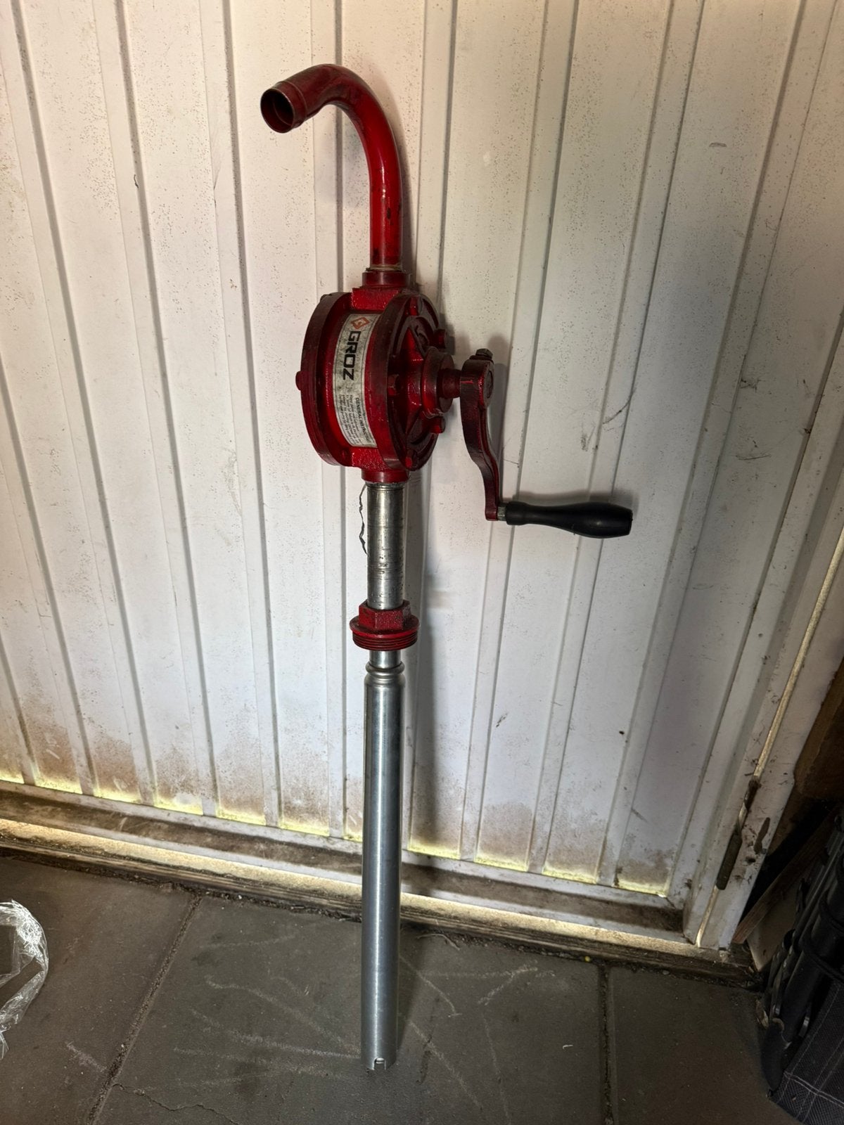Groz vloeistof pomp 200 liter vat, Tuin en Terras, Waterpompen, Ophalen, Zo goed als nieuw
