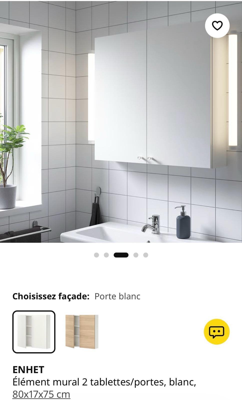 Meuble mural IKEA, Maison & Meubles, Enlèvement, Comme neuf