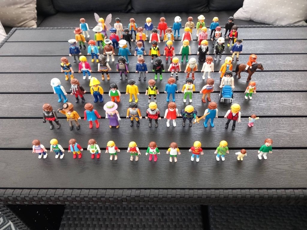 Grand lot de 78 personnages Playmobil, Kinderen en Baby's, Ophalen, Gebruikt, Historisch, Figuren