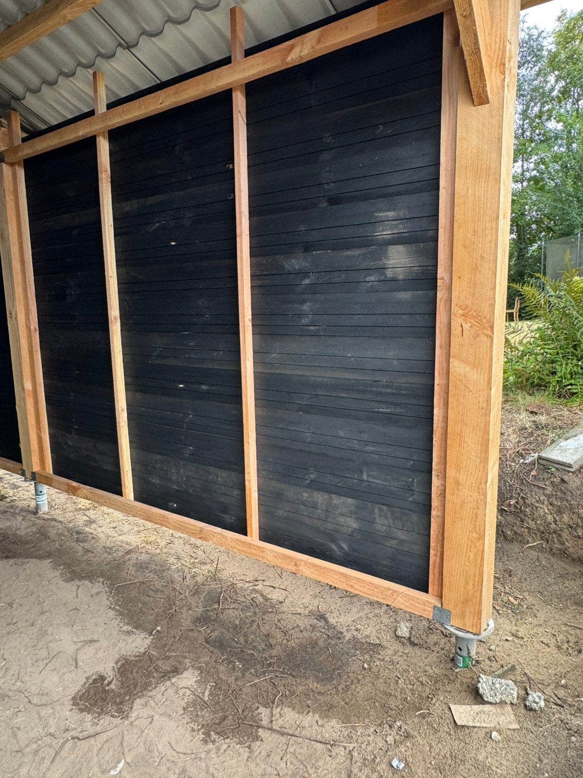 Professionele montage van houten garages, tuinhuizen, Tuin en Terras, Ophalen, Zo goed als nieuw, Hout, Tuinhuis