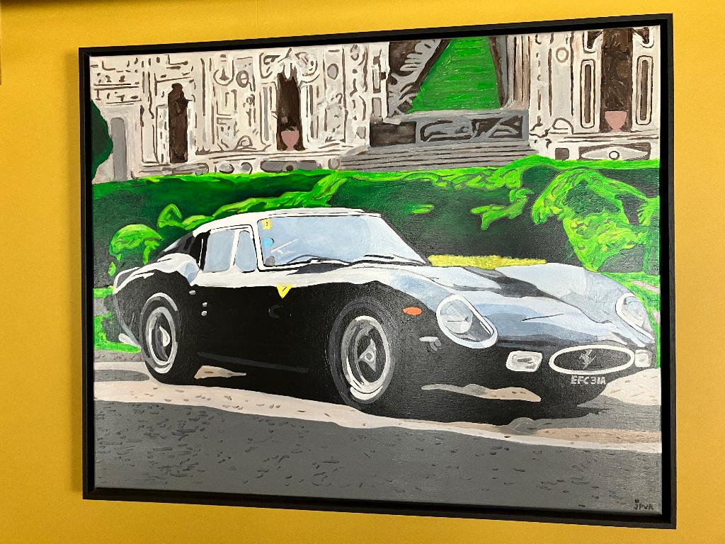 Schilderij Ferrari 250GTO van Jean-Pierre Van Rossem, Antiek en Kunst, Ophalen