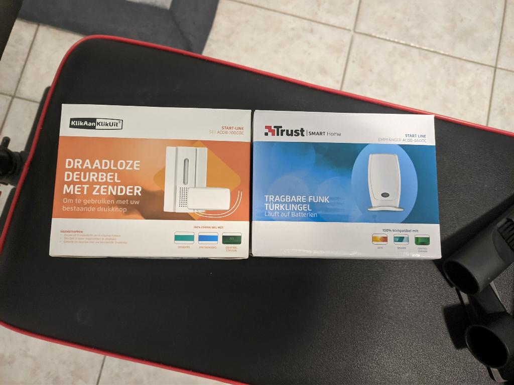 KlikAanKlikUit deurbel extender + draagbare gong, Ophalen of Verzenden, Gebruikt, Draadloos