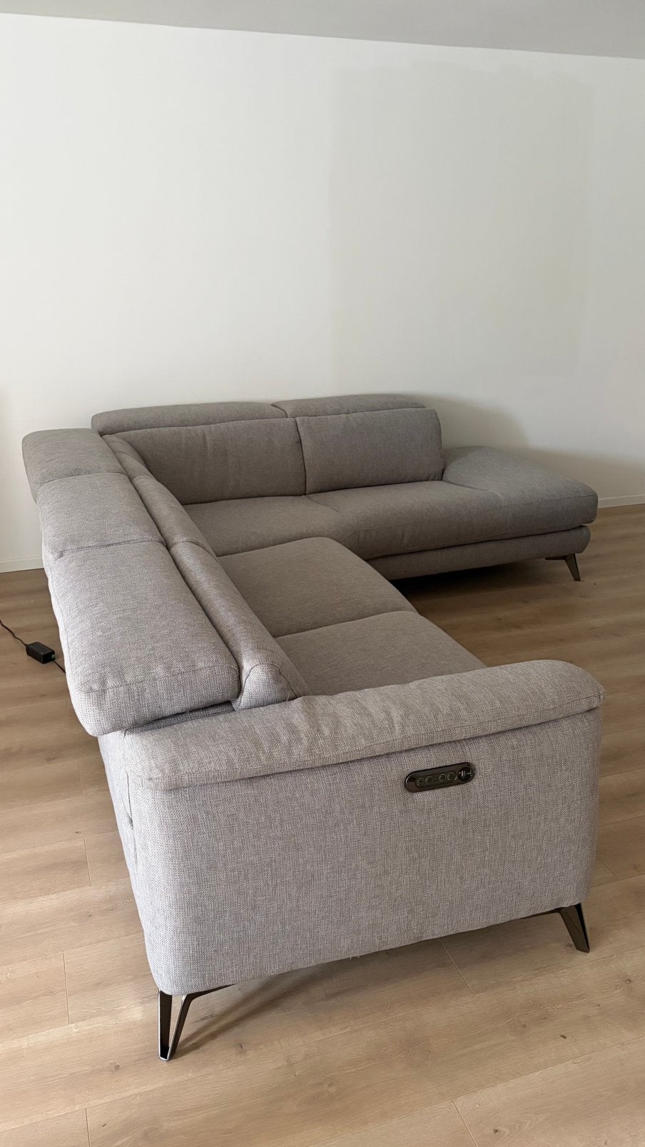 Hoekzetel met elektrische relax & USB,Topstaat !!, Enlèvement, Comme neuf, Tissus