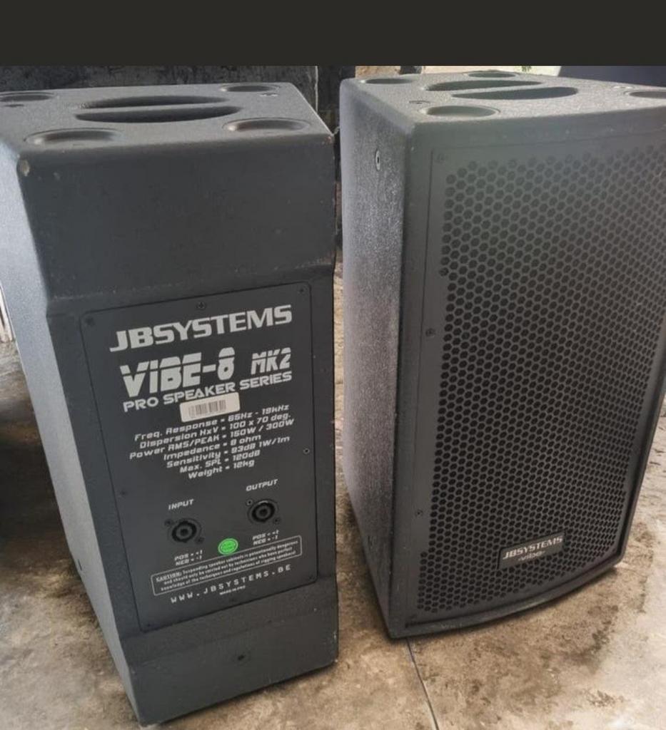 Série d'enceintes JB Systems Vibe-8 MK2 PRO, Enlèvement