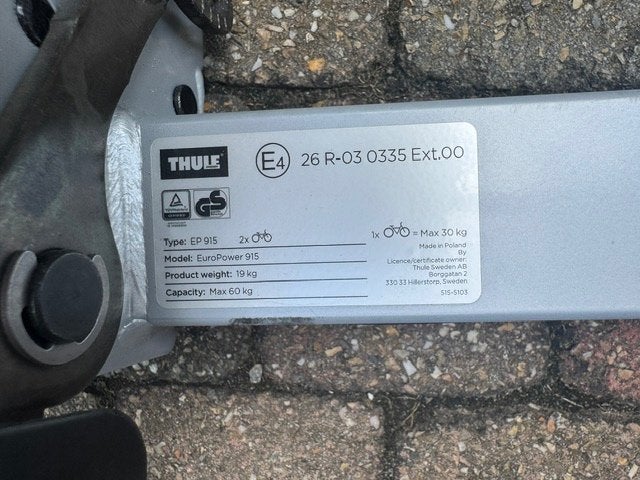 Porte-vélos Thule (2 vélos), Autos : Divers, Porte-vélos, Support d'attelage, Enlèvement, Utilisé, 2 vélos
