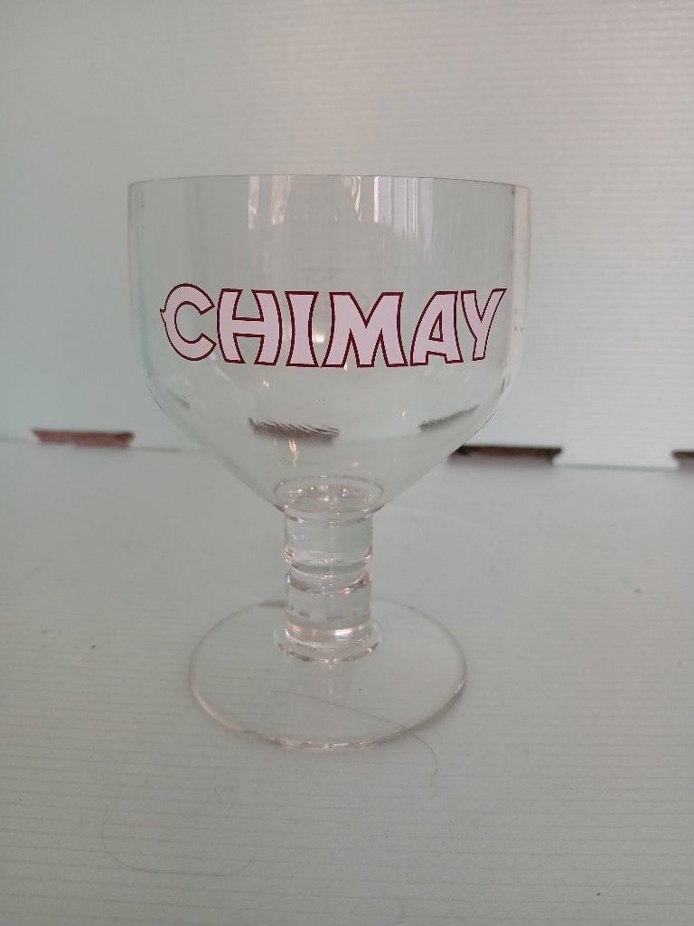 CHIMAY 25 ctl kunststof staand glas in perfecte staat, Verzamelen, Ophalen of Verzenden, Nieuw, Glas of Glazen, Overige merken
