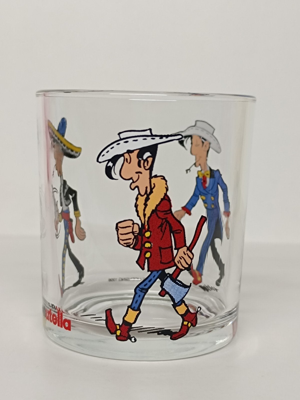Lucky Luke Nutella 1998 vintage glas, Ophalen of Verzenden