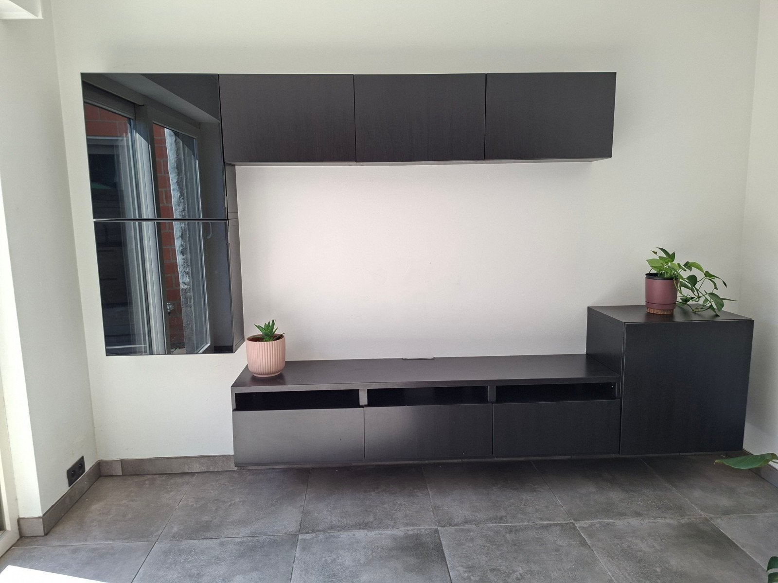Ikea TV- meubel kast zwart, Huis en Inrichting, Ophalen