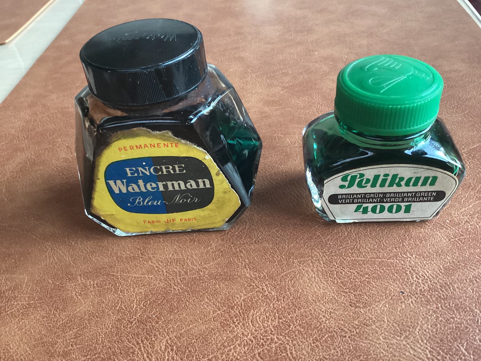 2 potjes vintage inkt, Ophalen of Verzenden, Waterman