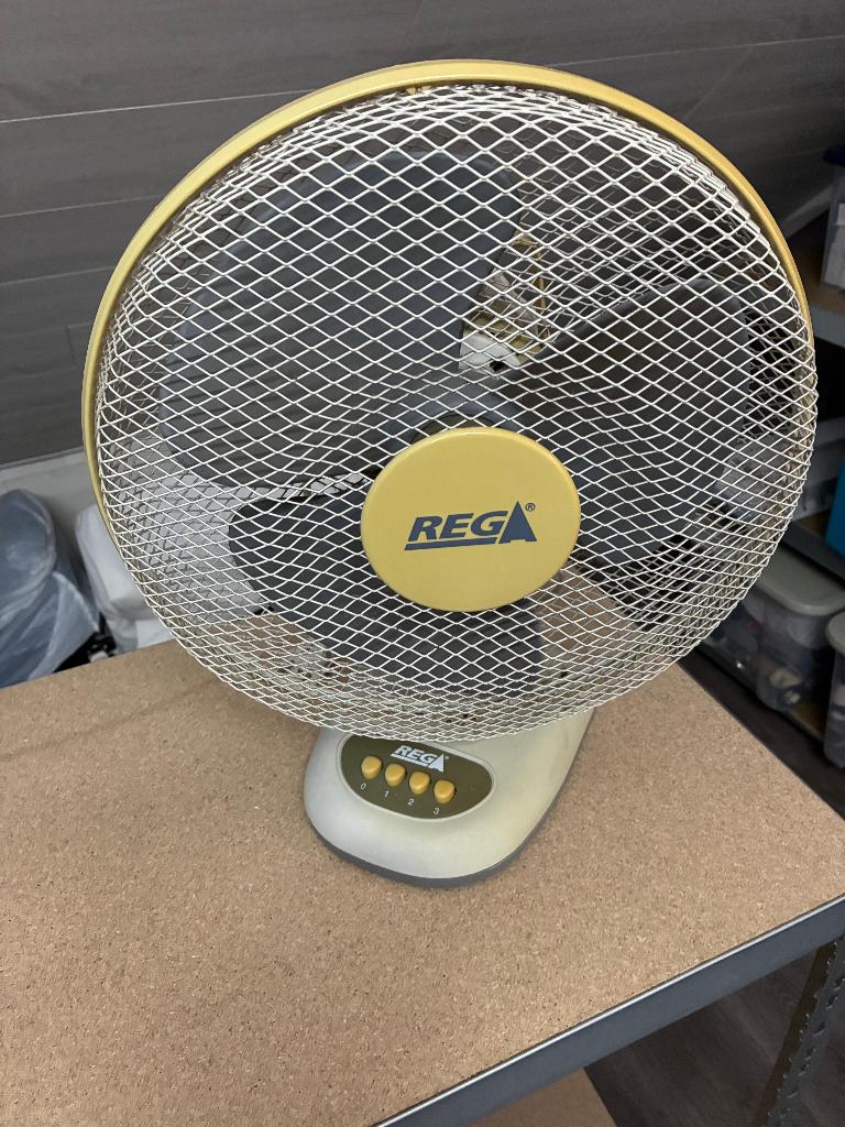 Vintage / retro REGA tafelventilator – werkend, Ophalen, Gebruikt, Tafelventilator