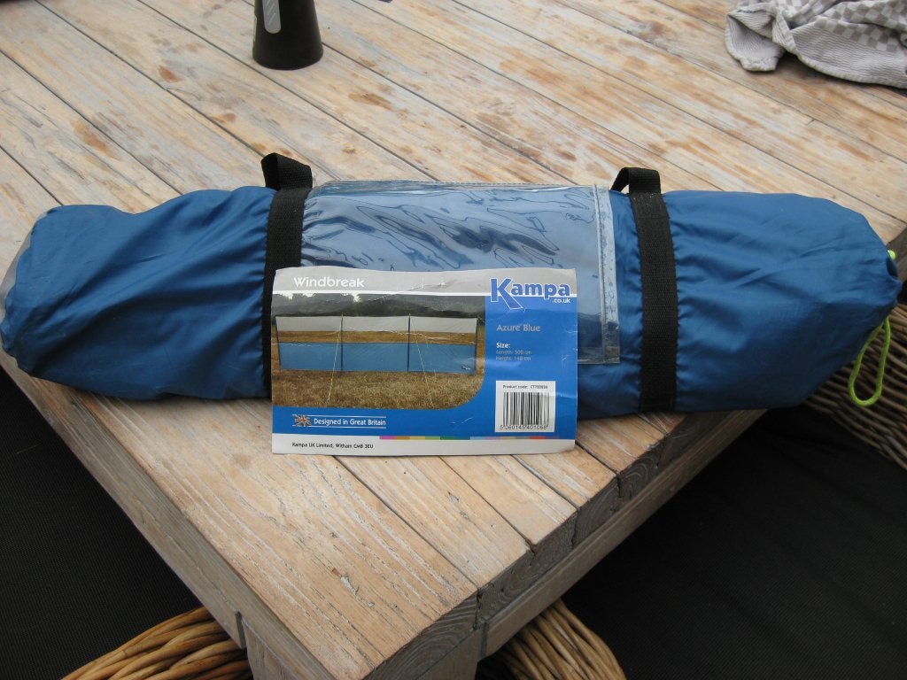 Windscherm Kampa Azure blue (5m x 1,4m), Caravanes & Camping, Enlèvement ou Envoi, Utilisé