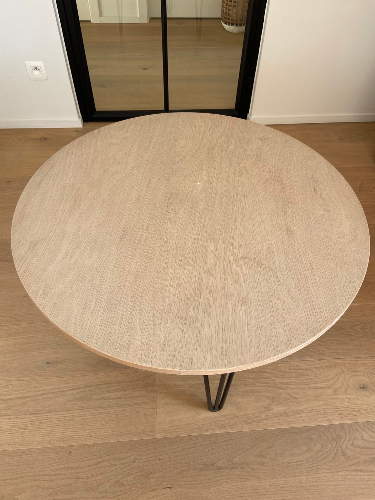 Bijzettafel in fineer eik, Enlèvement, Utilisé