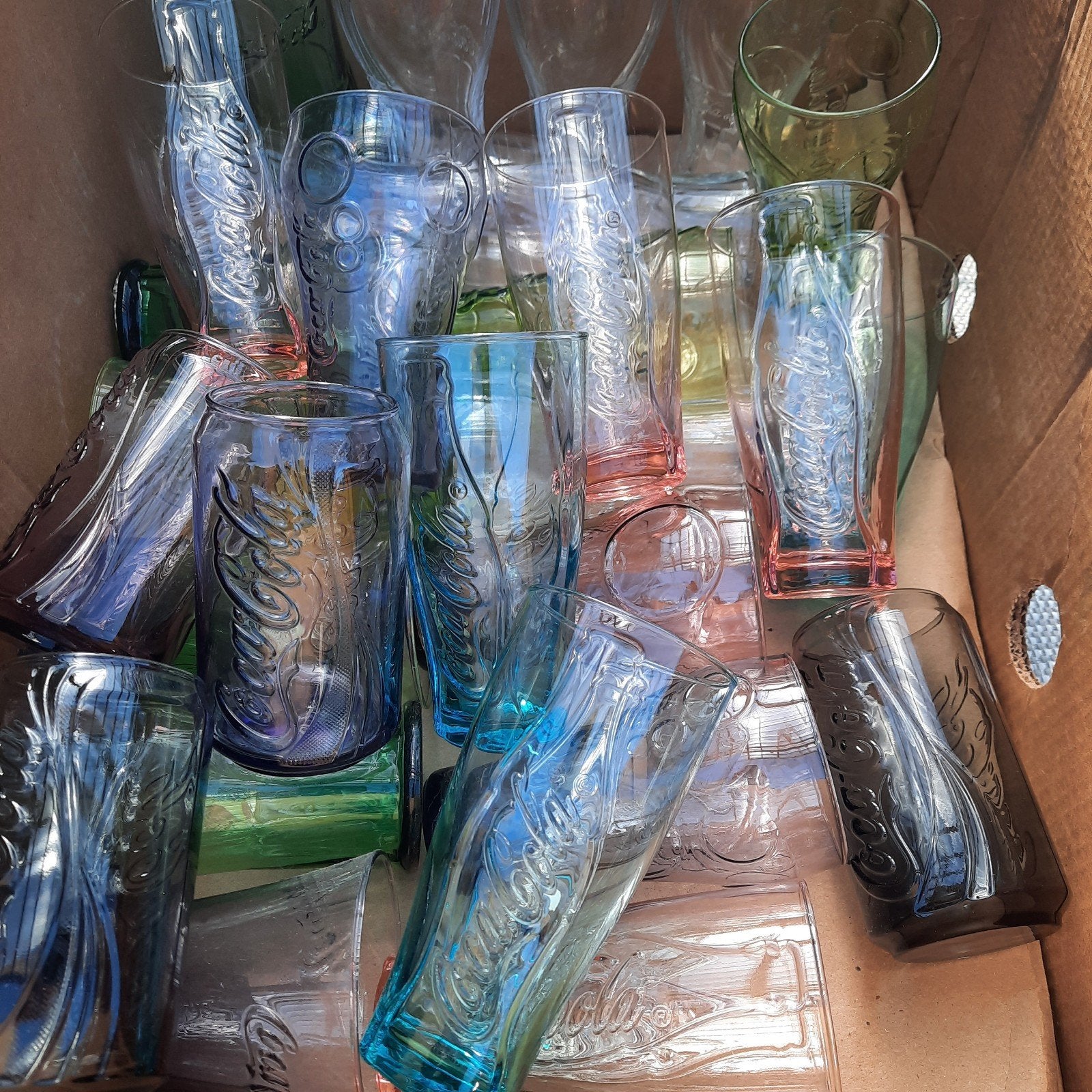 Verres à Coca Cola, couleurs spéciales., Enlèvement ou Envoi, Comme neuf, Verre à soda