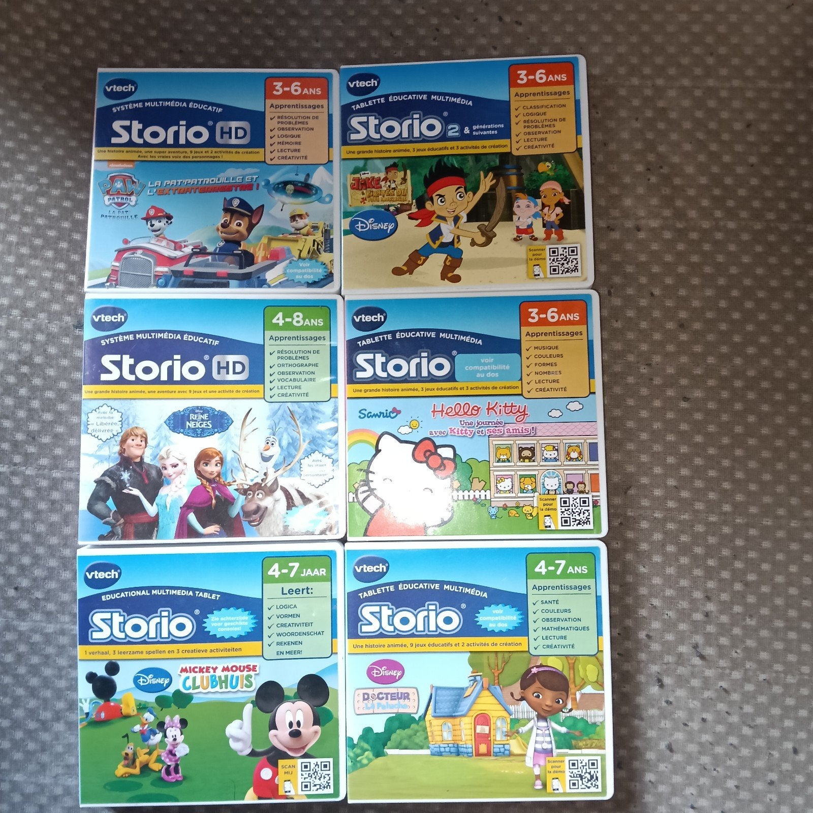 6 Jeux cassette éducatif Stario, CD & DVD, VHS | Enfants & Jeunesse, Enlèvement, Comme neuf