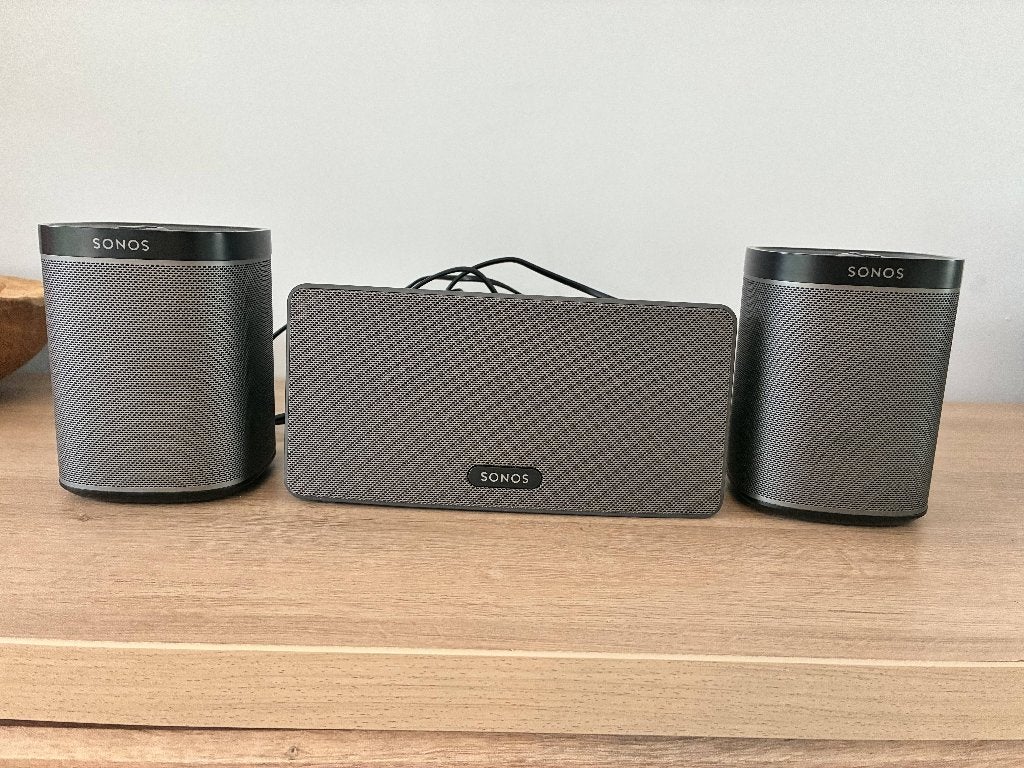 Sonos set – 2x PLAY:1 + PLAY:3 – volledig werkend, Audio, Tv en Foto, Ophalen, Sonos