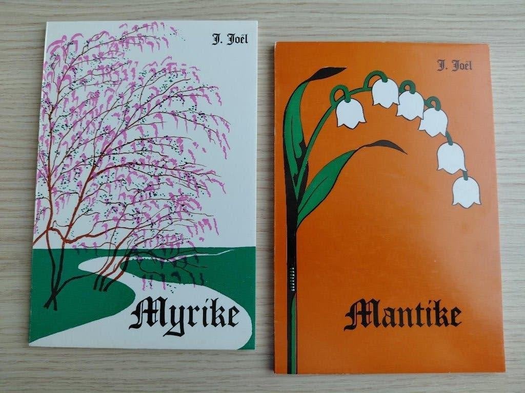 2 dichtbundels: Myrike en Mantike, Ophalen, 20e eeuw of later, Zo goed als nieuw