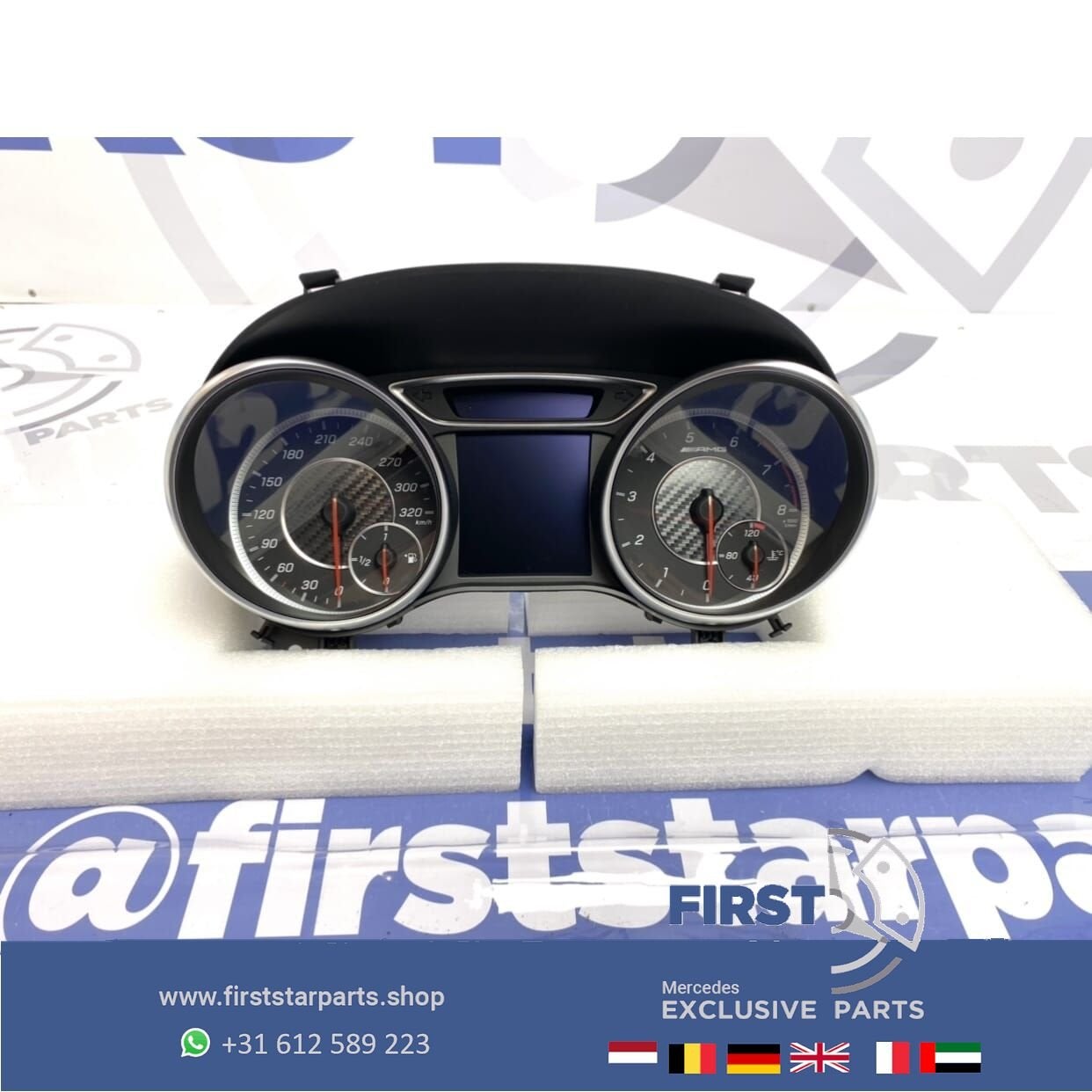 A1179007402 CLA45 AMG TELLERKLOK COMBI INSTRUMENT 2013-2018, Auto-onderdelen, Dashboard en Schakelaars, Gebruikt, -, Ophalen of Verzenden