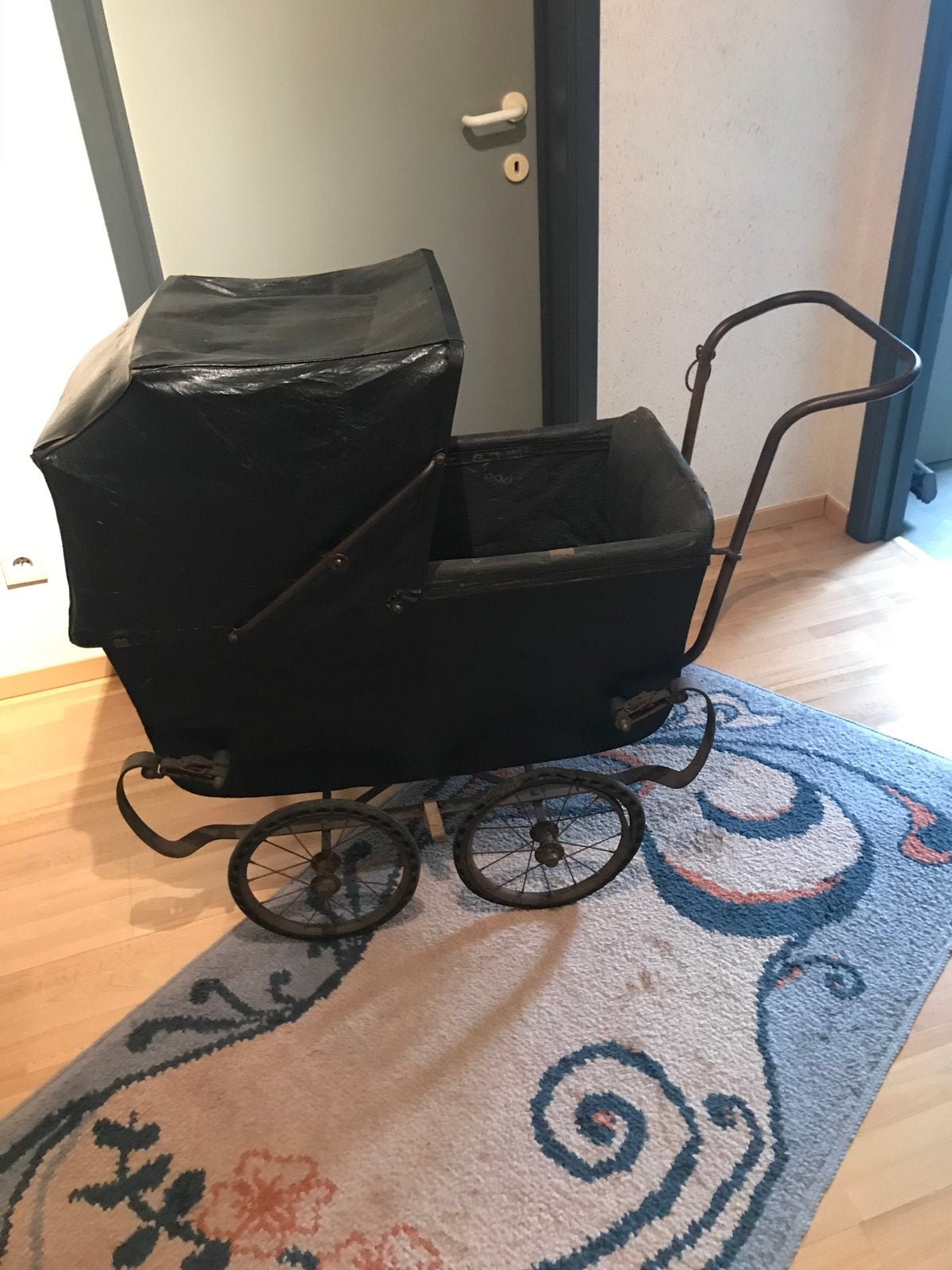 Antieke kinderkoets voor tweeling, Kinderen en Baby's, Ophalen, Gebruikt, Kinderwagen