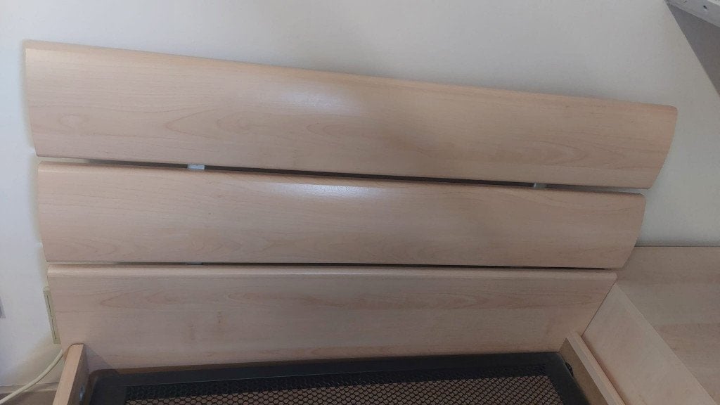 Bed en nachtkastje (exclusief Auping bedbodem!), Huis en Inrichting, Slaapkamer | Nachtkastjes, Ophalen, Gebruikt, 65 cm of meer