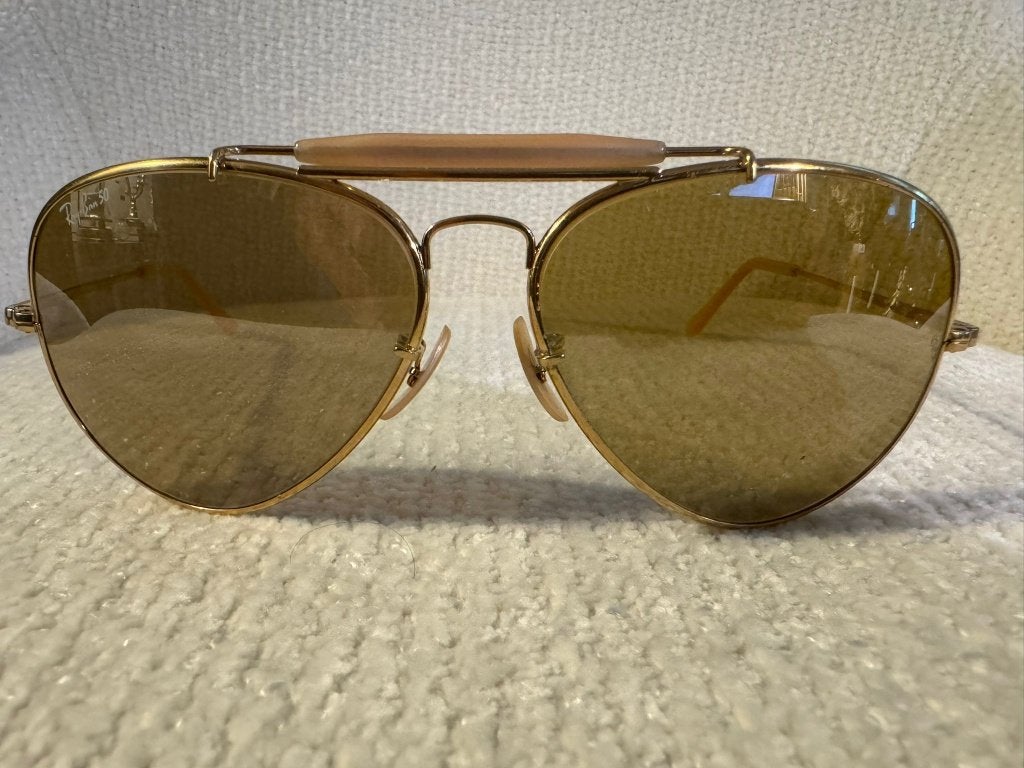 Vintage B&L Ray-Ban RB50 General Outdoorsman 62 zonnebril G5, Gebruikt, Zonnebril, Overige kleuren, Ophalen of Verzenden