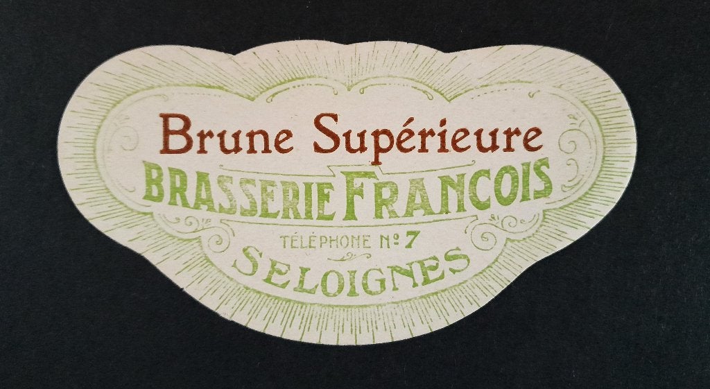 Etiquette. Brasserie François. Seloignes., Collections, Enlèvement ou Envoi, Utilisé, Autres types, Autres marques